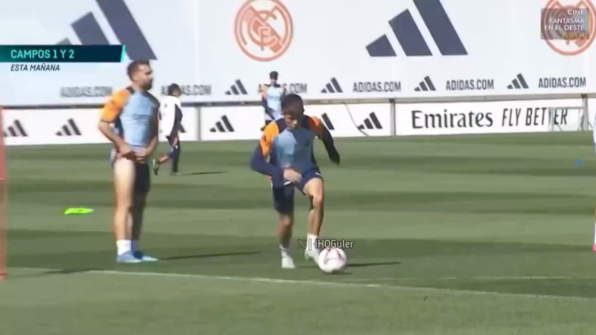 Arda Güler’den Real Madrid antrenmanında etkileyici performans