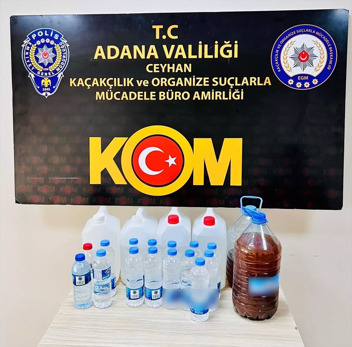 Adana’da 399 Litre Sahte İçki Ele Geçirildi