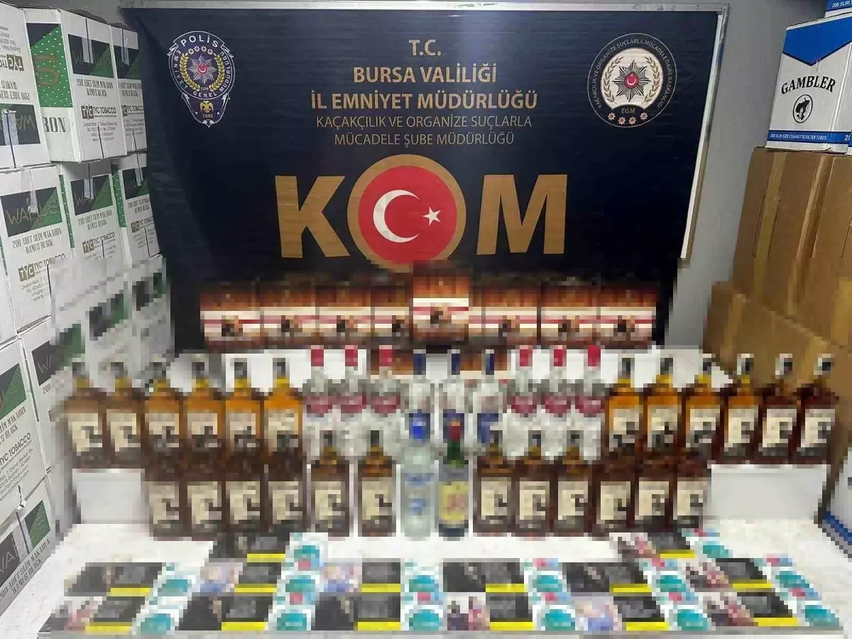 Bursa’da 9 Bin Litre Sahte Alkol Ele Geçirildi