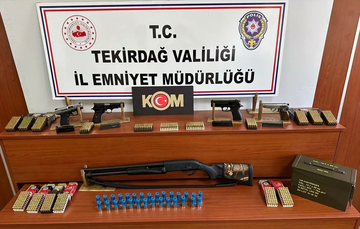 Tekirdağ’da Silah Kaçakçılığı Operasyonu