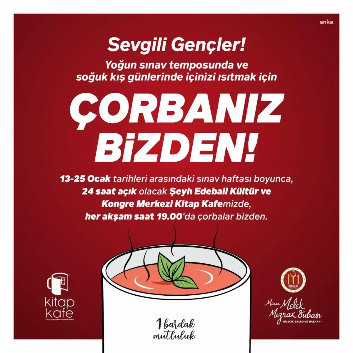 Bilecik Belediyesi’nden Öğrencilere Sıcak Çorba İkramı
