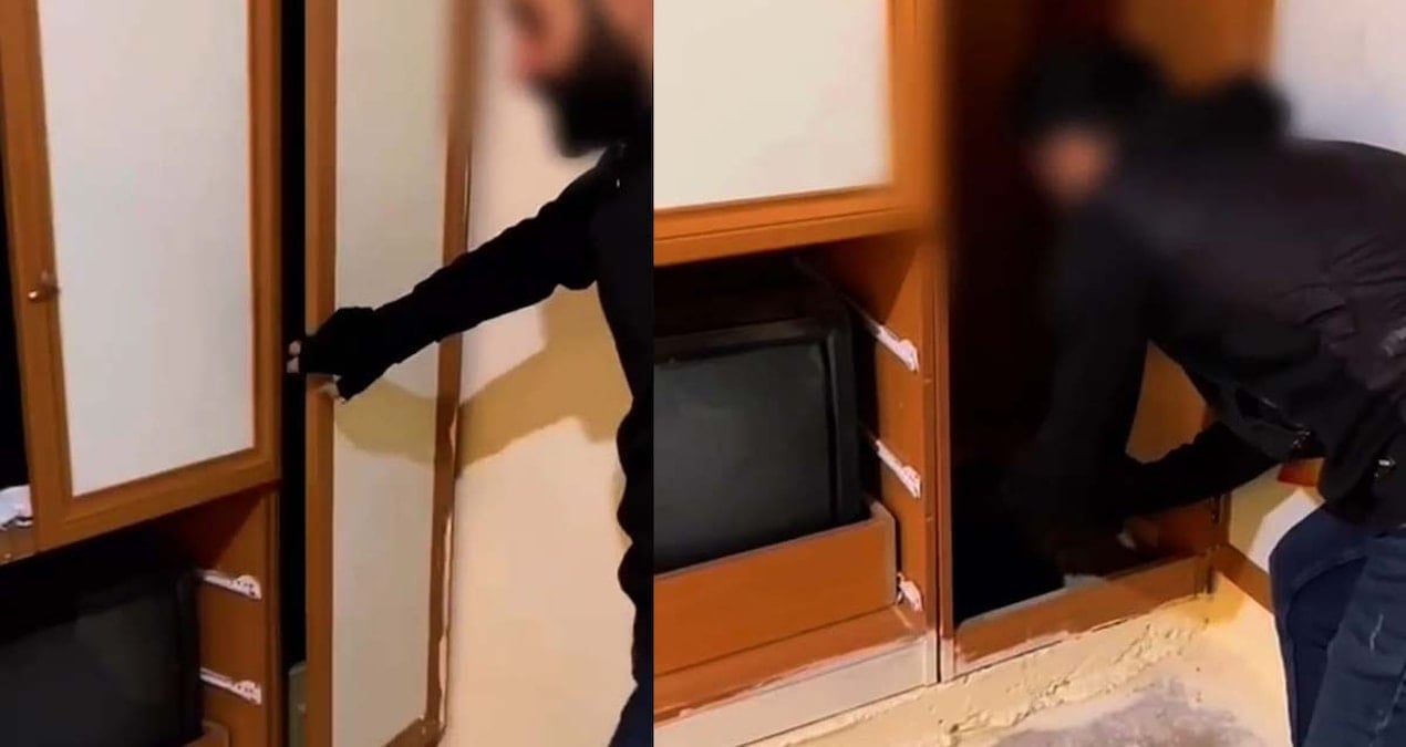 Depremde cezaevinden firar etti, babasının evinde gizli bölmede yakalandı