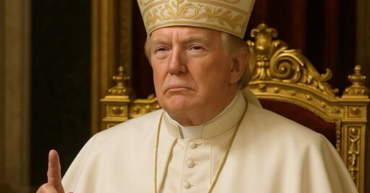 Trump, kendisini “Papa” olarak gösteren fotoğrafı paylaştı